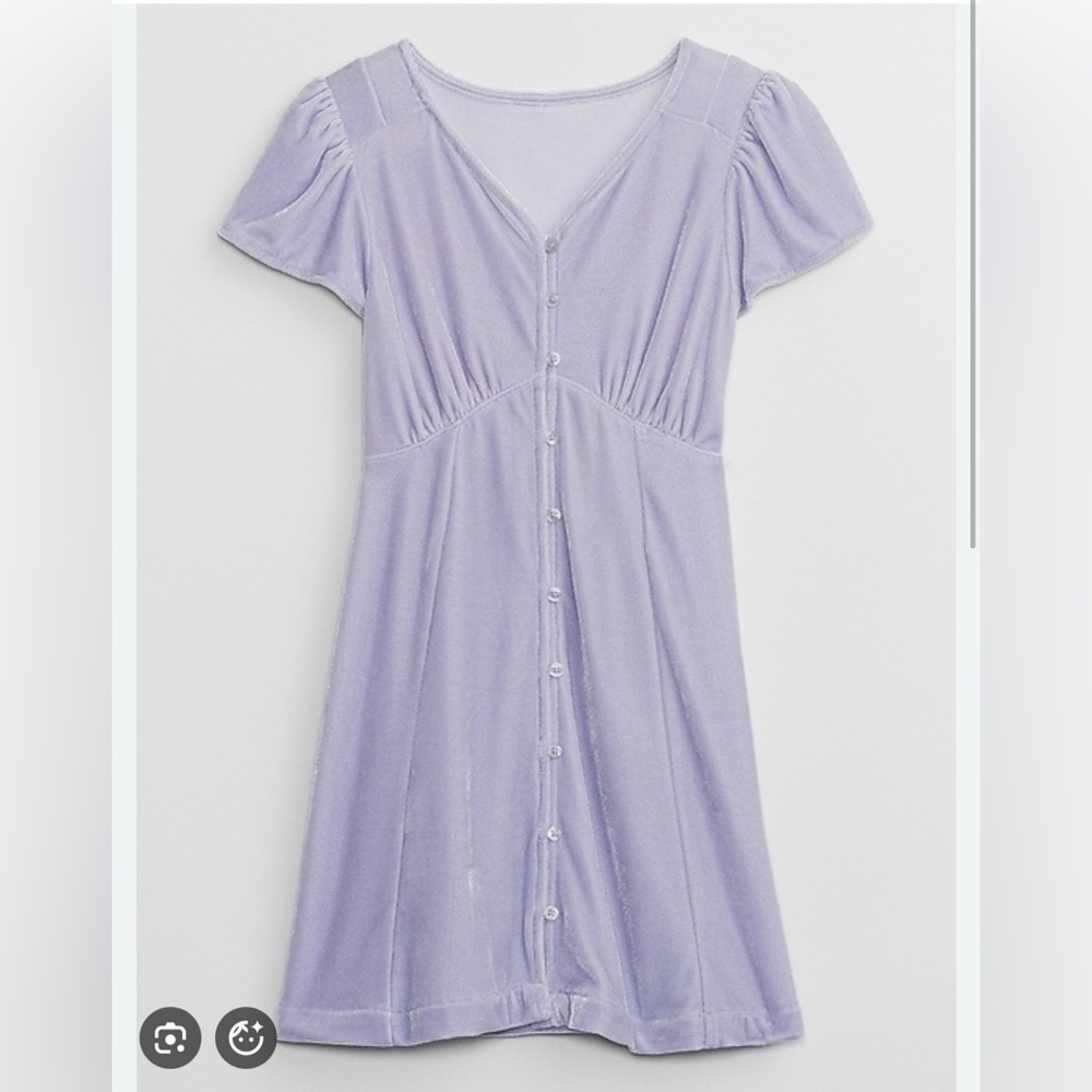 NWT GAP Velvet Flutter Sleeve Twirl Tea Dress